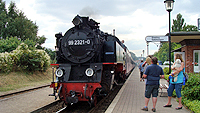 Einfahrt des Zuges aus Khlungsborn-West